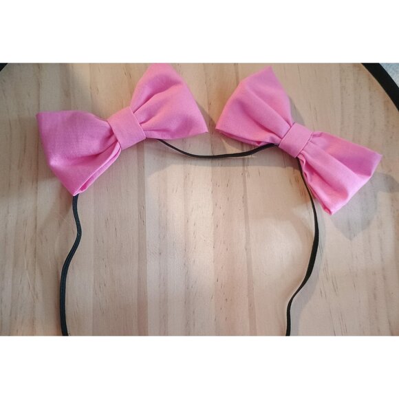Double Dog Bows for  Headbands or collar, Pink & Purple Girly Bow Set, Puppy Hai - Picture 10 of 10